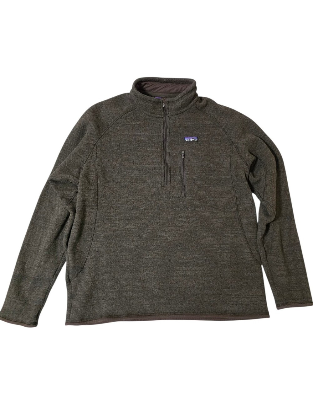Patagonia Men's Better Sweater 1/4-Zip Fleece Pullover Jacket Size XXL Brown